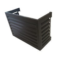 Couverture de climatiseur extérieur en aluminium personnalisée, cache de pompe à chaleur, grille de protection en aluminium pour climatiseur