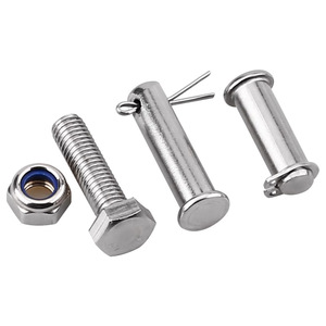 Goupille fendue en acier inoxydable 304, tête plate, goupille cylindrique avec trou, taille standard, usage général - Product Image 1