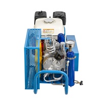 Compresseur d'air respiratoire électrique/à essence SCU100P 100L 3000-4500psi pour la plongée sous-marine et la lutte contre les incendies