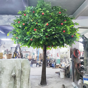 Interior decoración hogar Decoración Artificial naranja árbol de limón <span class=keywords><strong>con</strong></span> frutas - Product Image 4
