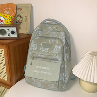 Sac à dos scolaire coréen mignon et polyvalent avec fermeture éclair, modèle unique pour dropshipping 1790