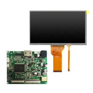 Módulo tft display 7 polegadas 50pin 800x480, placa conversora de tela módulo lcd de 7"