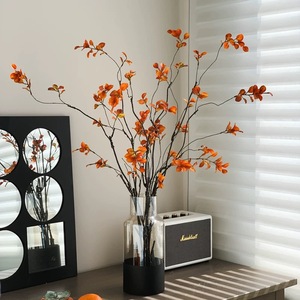 Divertidas flores artificiales de hoja de arce arcoíris de 30cm-100cm de resina para decoración interior de dormitorio y sala de estar. - Product Image 2