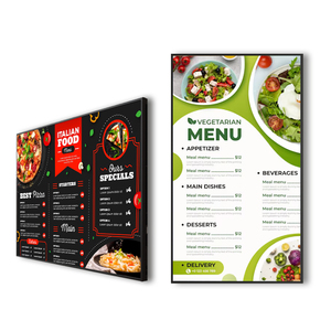 Pantalla Publicitaria Digital Android con Menú Integrado y CMS para Comercios Minoristas - Product Image 1