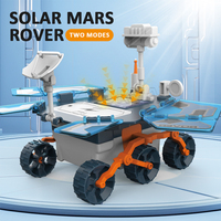 Zhorya Kids Diy 46PCS Science Experiment Robot Engineering Building Kits Solar Powered Car Toys