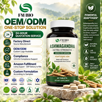 Comprimés d'Ashwagandha en marque blanche OEM/ODM, extrait de racine d'Ashwagandha, complément Ashwagandha pour le soutien du stress, de la vitalité et de la concentration