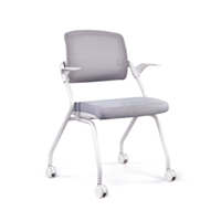 Chaise d'entraînement pour étudiants en maille de haute qualité, sièges collaboratifs pour salles de classe avec tablette pliable pour les amphithéâtres universitaires