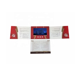 Carte <span class=keywords><strong>de</strong></span> Marketing vidéo, usine <span class=keywords><strong>de</strong></span> chine, prix bon marché, cartes <span class=keywords><strong>de</strong></span> vœux personnalisées, 7 pouces Lcd, vidéo, livret, Invitation d'affaires, e-card - Product Image 2