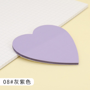 Notas adhesivas en forma de corazón transparentes de colores brillantes Burbujas Nota adhesiva única Índice de mensajes de PET Notas de notas de N-Times - Product Image 4