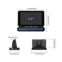 Monitor Portátil para Automóvil Podofo, Pantalla IPS de 3.97\"/5\", Monitor para Bebés, Cámara para Reposacabezas de Automóvil, Compatible con CarPlay/Android Auto/BT, Venta al por Mayor OEM