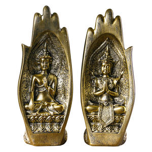 Estatua de <span class=keywords><strong>Buda</strong></span> Sentado en la Mano, <span class=keywords><strong>Buda</strong></span> de Resina, Figuras Budistas de Tailandia, Decoración para <span class=keywords><strong>el</strong></span> Hogar, Regalos Zen, Blanco - Product Image 6