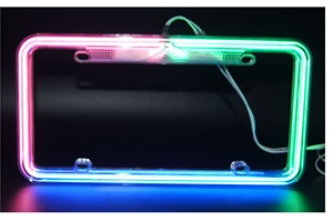 Phụ Kiện Xe Hơi Mới 2020 Đèn <span class=keywords><strong>Neon</strong></span> Đế Giữ Biển Số OEM Khung Biển Số Tùy Chỉnh - Product Image 2