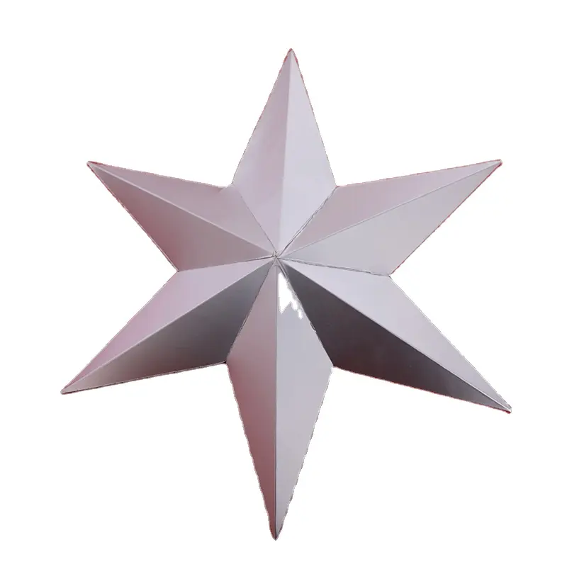 Rak Display kardus kertas kustom bentuk bintang properti tampilan kardus kertas dekorasi peraga mode