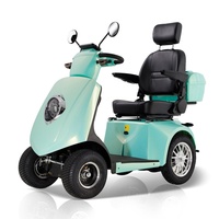 Scooter de Movilidad para Adultos Mayores con Freno Electromagnético y Cuatro Ruedas, Fabricante de Comercio Exterior Transfronterizo, 40-60 km de Autonomía