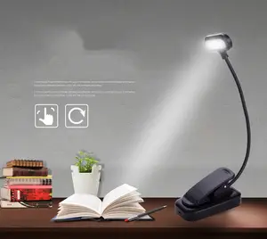 휴대용 LED 독서 밤 빛 미니 클립 책 램프 야외 비상 캠핑 하이킹 자전거 낚시 빛