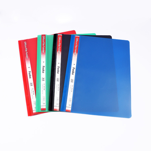 <span class=keywords><strong>Classeur</strong></span> en plastique Foska Classic Bold Color, reliure solide, couverture transparente, design durable, attaches en PP pour documents - Product Image 1