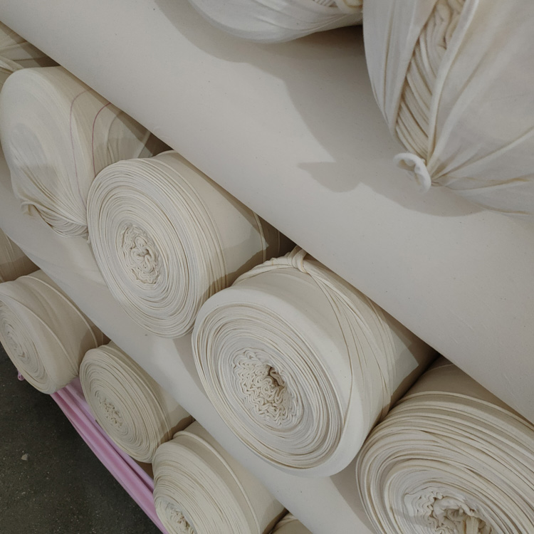 Производитель Keqiao, оптовая продажа, неотбеленная хлопковая серая ткань 40S из спандекса для изготовления детской одежды