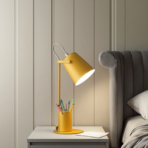 Modern 5W Induction Lamps Table Lamp Three Adjustable Iron Body Metal Electric Eye Caring Dimmable Reading Simple Design Office - Product Image 1