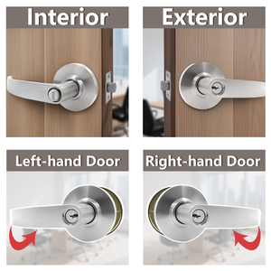 Oem Heavy Duty cửa phần cứng Lớp 2 thương mại hình trụ cửa đòn bẩy xử lý, SATIN CHROME kết thúc Cửa Khóa ul chứng nhận - Product Image 2