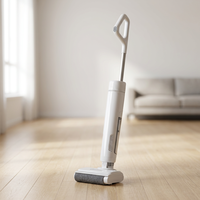 Aspirateur eau et poussière sans fil avec moteur sans balais, filtre HEPA, écran LED, aspiration 12 kPa, rotation à 180 degrés, nettoyeur de sols sans fil