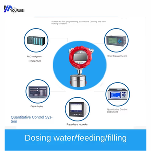 مقياس تدفق السوائل عالية اللزوجة من الفولاذ المقاوم للصدأ بتصميم تروس مع شاشة LCD رقمية وتوصيل بشفة لقياس معدلات التدفق - Product Image 4