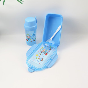 Cartoon Childrens Lunchbox Set 21x12x7.5cm Rectangle Seal Lid Leak Proof Bento <b>Box</b> For <b>Kids</b> Student Food <b>Storage</b> - Product Image 3