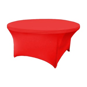 En gros <span class=keywords><strong>Pas</strong></span> <span class=keywords><strong>Cher</strong></span> Équipé Banquet De Mariage Bar Stretch Spandex Rond Blanc Couverture De <span class=keywords><strong>Table</strong></span> pour <span class=keywords><strong>Table</strong></span> D'événement - Product Image 4