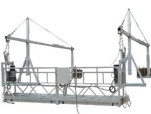 Treo nền tảng sắt đối trọng Swing giai đoạn chafaudage giàn giáo Gondola nhôm platform6m/7.5m electrico mặt tiền cái nôi - Product Image 2
