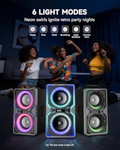 ลำโพง Hotlemon Professional 240W พร้อมไฟแสดงแสงสี - แบตเตอรี่ 15 ชั่วโมง, TWS, พาวเวอร์แบงค์, สำหรับงานอีเว้นท์ - Product Image 6