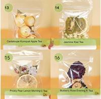 Gefreeze-droogde koude-brew thee tabletten zoete grapefruit limoen passievrucht thee bulk groothandel private label OEM bulk verpakking