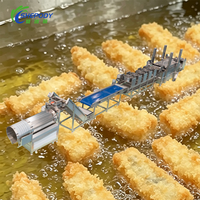 Machine de production industrielle Shepody pour la friture de crevettes tempura, de poisson, de viande, de gâteaux, de takoyaki surgelés et de nuggets de poulet