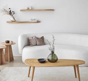 رف عائم زاوية مستدير رف عصري خشبي بتصميم فريد ديكور جداري رف عائم للتخزين عرض على الحائط - Product Image 3