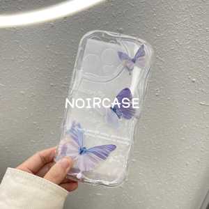 Vente en gros Étui pour filles à bas prix-TPU, transparent, doux, style Ins, motifs papillon, offres en vrac, pour iphone série 16 - Product Image 5