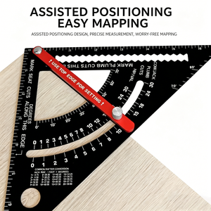 <span class=keywords><strong>Équerre</strong></span> de charpentier <span class=keywords><strong>réglable</strong></span> de 7 pouces en alliage d'aluminium, <span class=keywords><strong>équerre</strong></span> d'angle <span class=keywords><strong>réglable</strong></span>, règle de marquage et de mesure pour charpentier, outils de menuiserie - Product Image 3