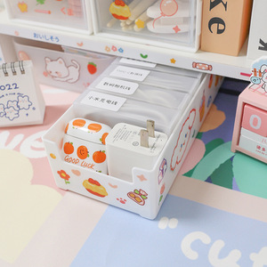 <b>Cable</b> <b>Management</b> <b>Box</b> Rectangle 120g Standing Type No Lid Storage Bins for Desktop Data <b>Cable</b> Organizer - Product Image 4