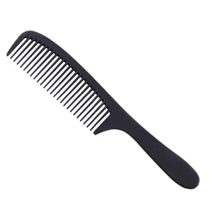 Vente en gros, peigne de salon antistatique et résistant à la chaleur <span class=keywords><strong>pour</strong></span> hommes et femmes, peigne à dents larges en plastique noir <span class=keywords><strong>pour</strong></span> la coupe de cheveux/coiffage/quotidien - Product Image 2