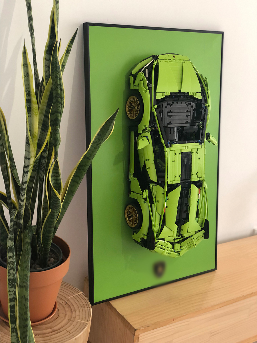 Green 6 wall frame 50*80cm (excluding building blocks) matte
