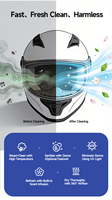 OuYuan Distributeur automatique intelligent de nettoyage de casques de moto SDK, gestion cloud multi-paiements, vapeur thermique, ozone/UVC 3000W Global