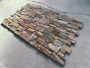 Natürliche Rostige Schieferstein-Verblendung Maßgefertigte Außenwandverkleidung Paneele Kultureller Split 20*60/15*60 Kulturstein - Product Image 3