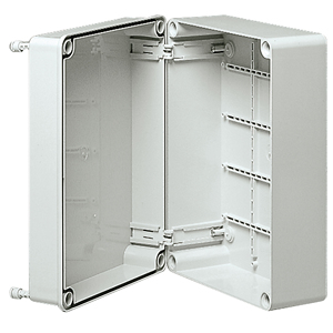 Boîtier de jonction 300x220x120mm IP56 pour extérieur avec rails de montage pour la protection du câblage - Product Image 1