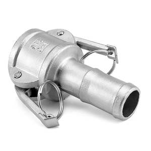 Raccord rapide poli de qualité alimentaire, type C, pour tuyau, tête femelle, filetage pour tuyau d'eau haute pression - Product Image 2