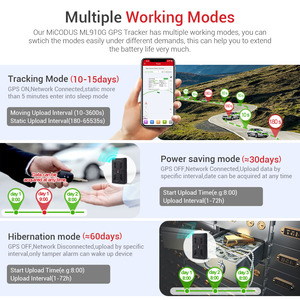 MiCODUS ML910G Starker Magnetischer 4G Kabelloser GPS-Tracker 10000mAh Lange Standby-Zeit Wasserdichtes GPS-Ortungsgerät - Product Image 2