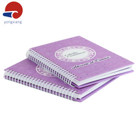 Carnet à spirale format A4 personnalisé, étiquettes autocollantes à couverture rigide réutilisables respectueuses de l'environnement, carnet à spirale écologique