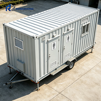 Toilettes portables modulaires à assemblage rapide pour parcs extérieurs et installations sanitaires publiques