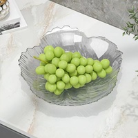 Plateau à fruits en plastique, plateau de service haut de gamme pour salon, table basse, ou plateau à bonbons et snacks pour réception.