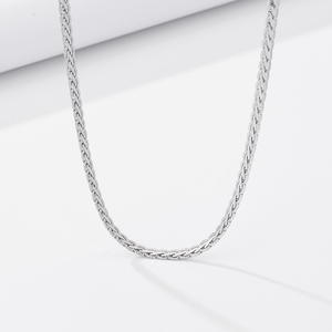 Collar de Plata de Ley 925 de Alta Calidad al por Mayor, Estilo Punk Simple, Cadena de 4.3mm, para Hombre y Mujer - Product Image 6