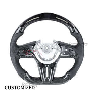 พวงมาลัยหนังคาร์บอนไฟเบอร์แบบกำหนดเองสำหรับ <span class=keywords><strong>Nissan</strong></span> R35 <span class=keywords><strong>GTR</strong></span> 370Z Z34 350Z Patrol Armada Y62 FX35 - Product Image 1