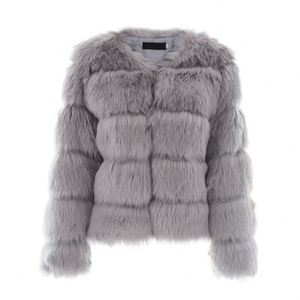 Nouveau Manteaux et vestes en fausse fourrure multicolores en fourrure grande taille pour femmes Fourrure d'hiver moelleuse - Product Image 3