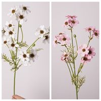 Promo! Bunga Daisy Artificial 66cm Warna Putih dan Pink, Sentuhan Alami untuk Dekorasi Pernikahan, Rumah, Taman, Wisuda