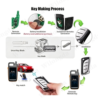 Clé de voiture universelle sans fil XHORSE XNLEX0EN série XN VVDI avec 4 boutons en ABS pour VVDI/Key Tool Max